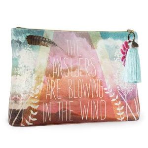 Papaya Art 'Answers' Large Tassel Pouch